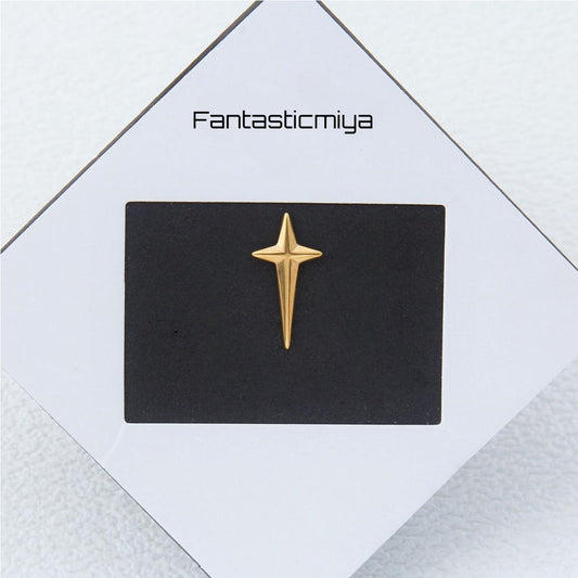 1 count/ Punk Gothic Star Stud Earring, Vintage Stud Earring with Flat Back –Titanium Stud,  Earlobe Earring,  Helix Cartilage Earring for Men and Women