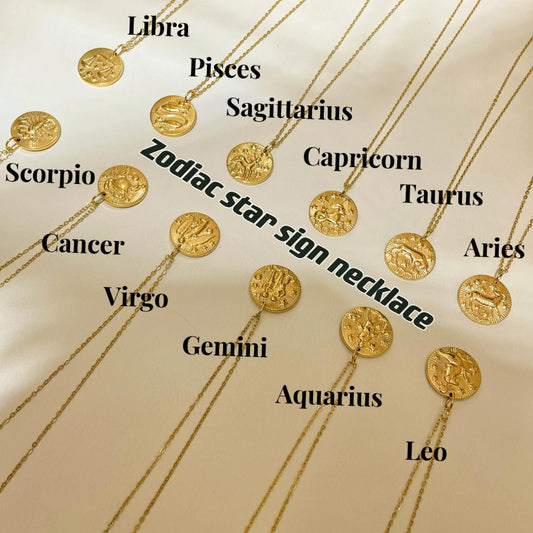 CN003:Dainty Zodiac Necklace for Women Zodiac Sign Necklaces Chain Necklaces For Women and Men