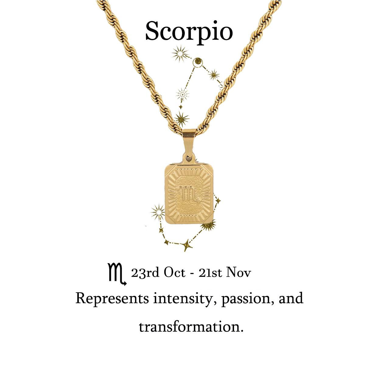 Constellation necklace, Zodiac Sign Stainless Steel Pendant Necklace，star sign Unisex for men women, personalized Charm necklace, customized sign necklace