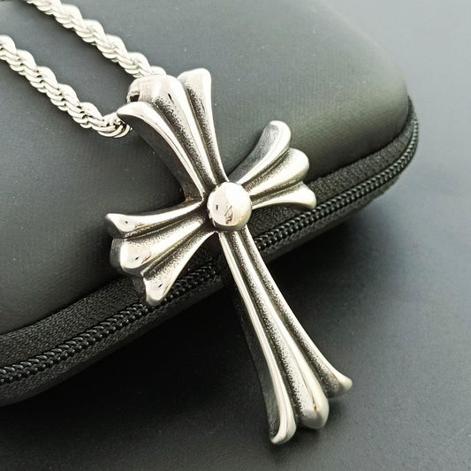 Cross Necklace with  Superior Quality Pendant for Men and Women, Nontarnish stainless steel, color not fade