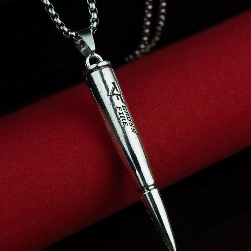 HN028:Hip-Hop Style Necklace,ullet Memorial Urn Necklace necklace for women And men