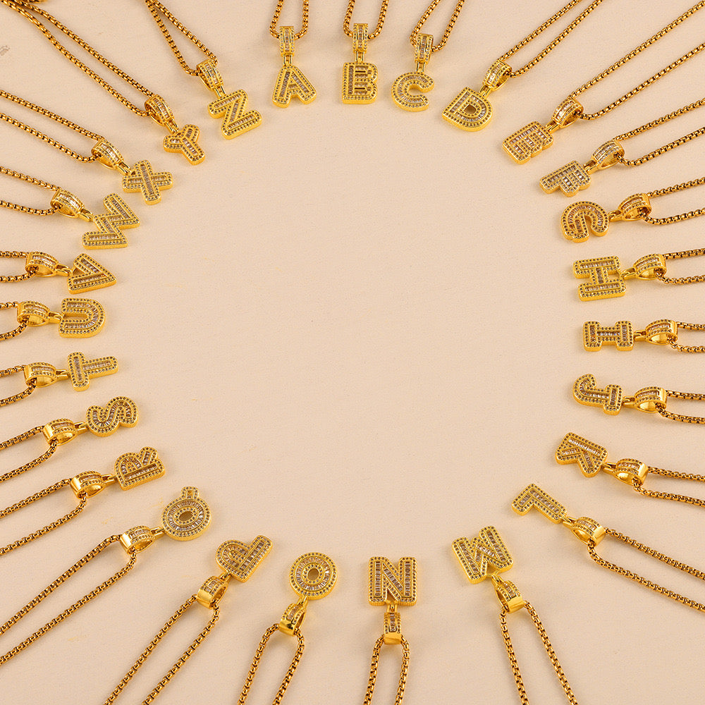Featured LABUBU letter necklaces
