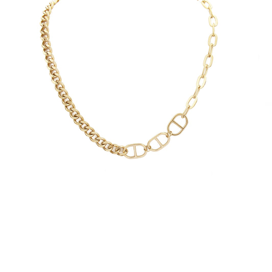 N020:Stainless Steel Fashion Unique Design Necklace For Women And Men, Color Not Fade, Waterproof