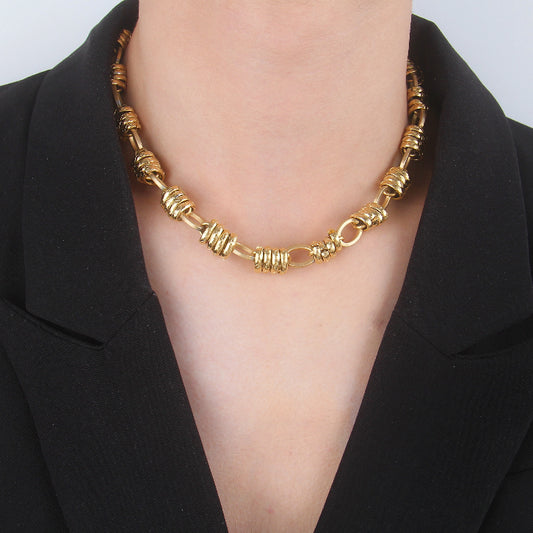 N061:Punk Vintage Collar Necklace For Women Men Fashion Collar Necklaces For Women And Men, Color Not Fade, Waterproof