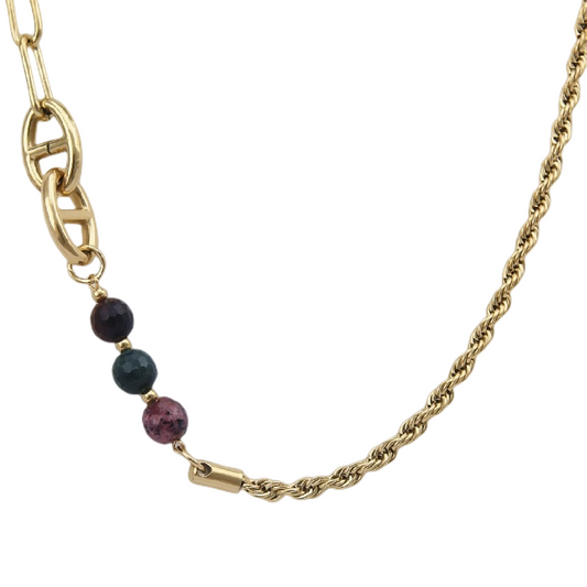 N064:Stainless Steel Titanium Fashion Classic Style Collar Necklace For Women And Men,Color Not Fade, Waterproof