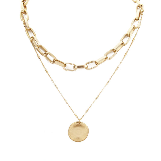 N079:Fashion Style Multi layered Necklace For Women And Men, Color Not Fade, Waterproof