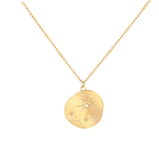 N124:Star And Sun Pendent Necklace For Women And Men, Color Not Fade, Waterproof