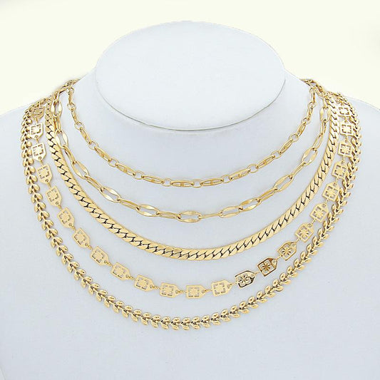 N161:New Fashion Chain Neckalce For Women And Men,Color Not Fade, Waterproof