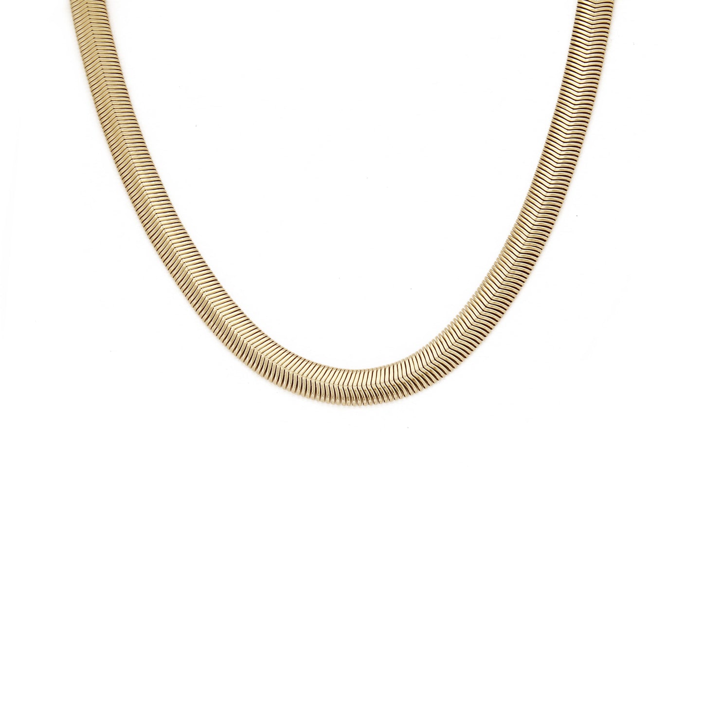 N163:Stainless Steel Titanium Classical Chunk Style Chain Necklace For Women And Men,Color Not Fade, Waterproof