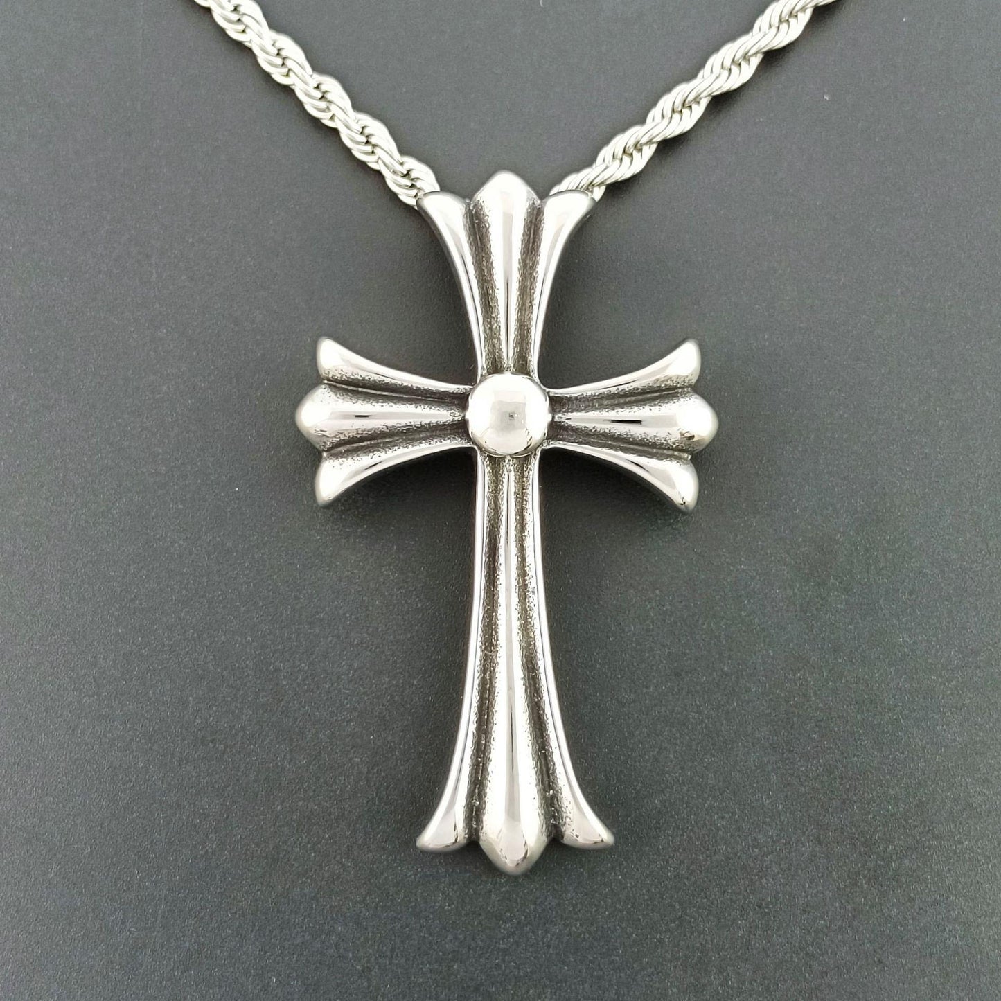Cross Necklace with  Superior Quality Pendant for Men and Women, Nontarnish stainless steel, color not fade