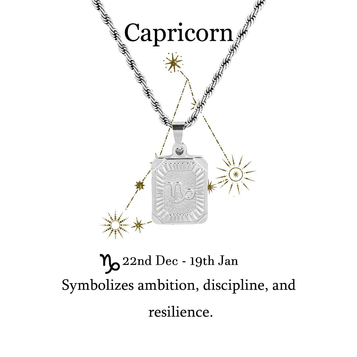 Constellation necklace, Zodiac Sign Stainless Steel Pendant Necklace，star sign Unisex for men women, personalized Charm necklace, customized sign necklace