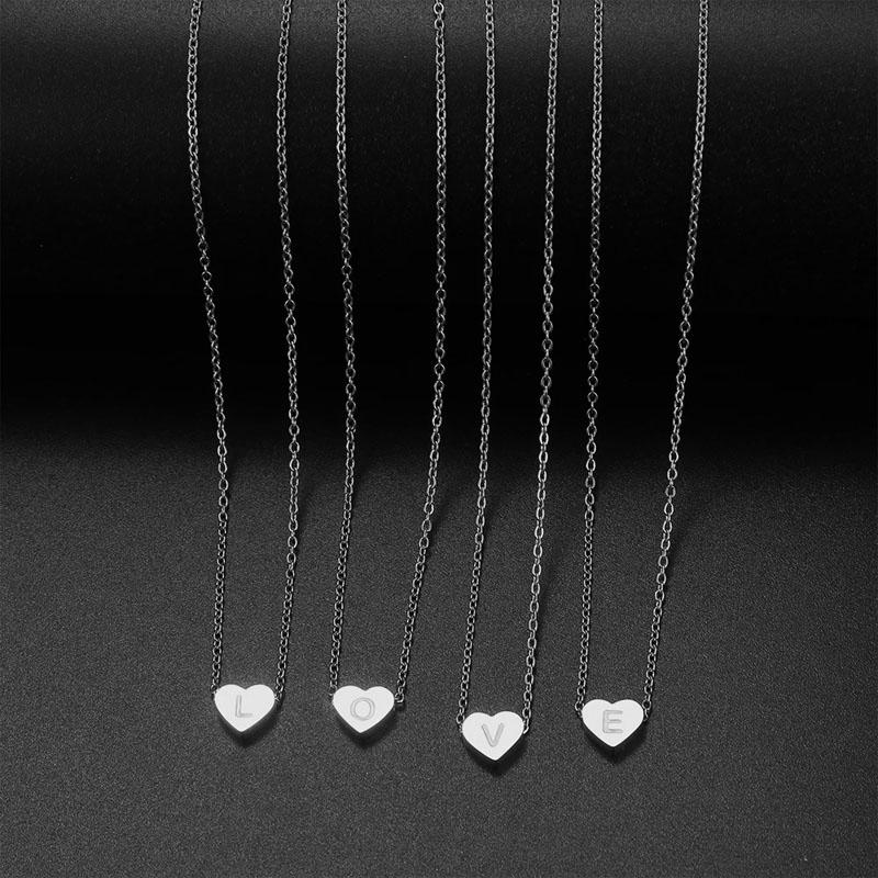 LN009:Hip-Hop Style Classic Heart Letter Pendet Neckalce For Women and Men