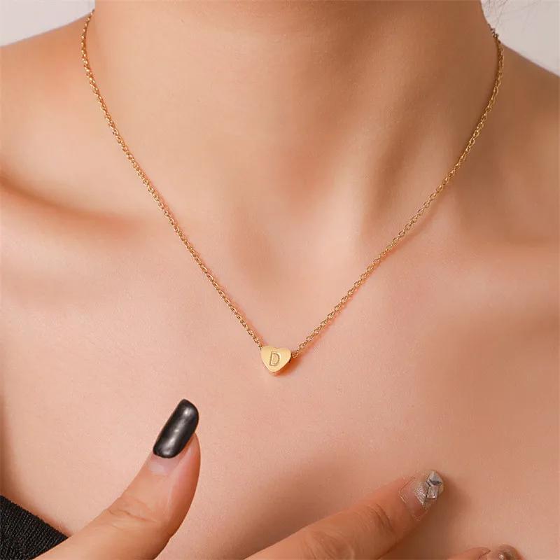 LN009:Hip-Hop Style Classic Heart Letter Pendet Neckalce For Women and Men