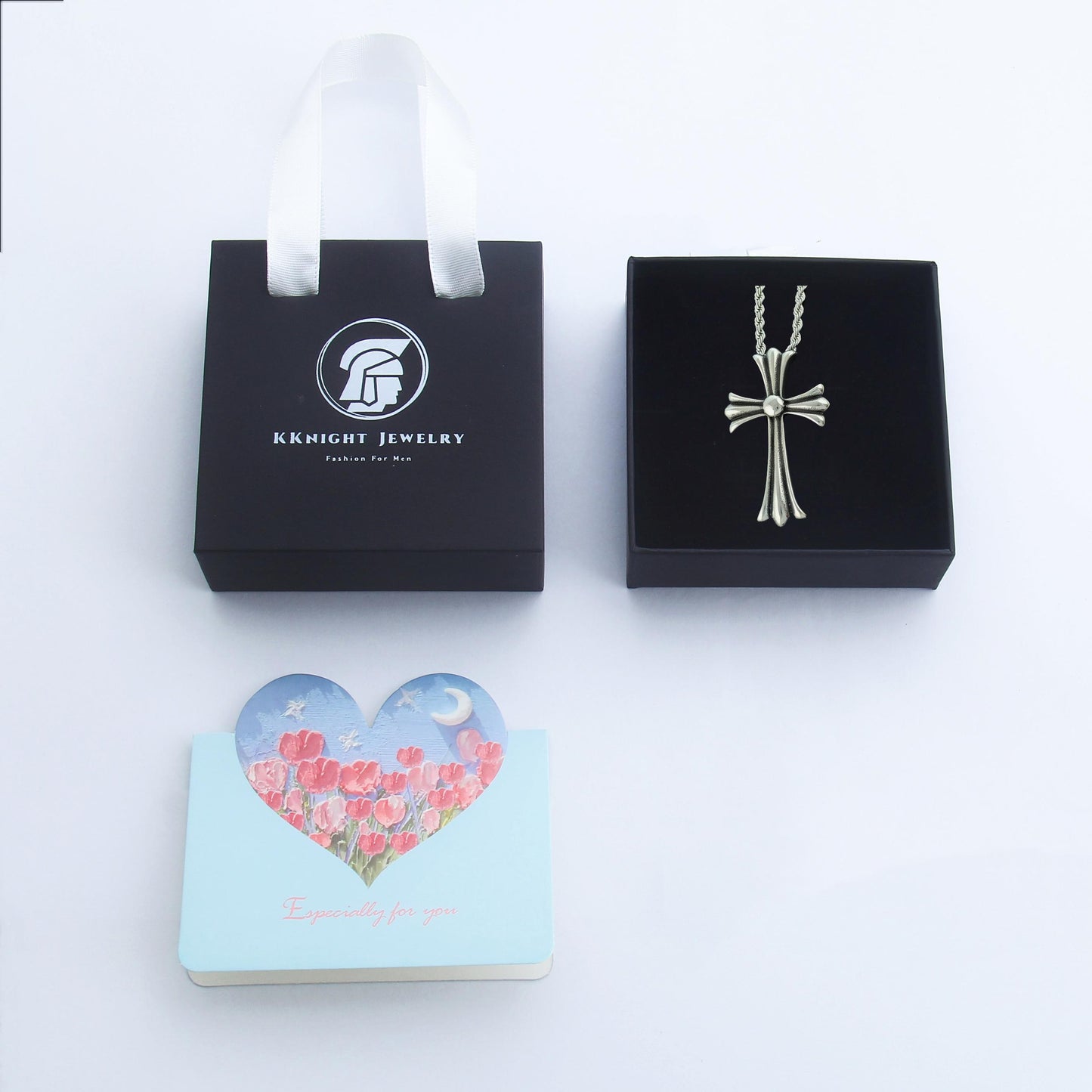 Cross Necklace with  Superior Quality Pendant for Men and Women, Nontarnish stainless steel, color not fade
