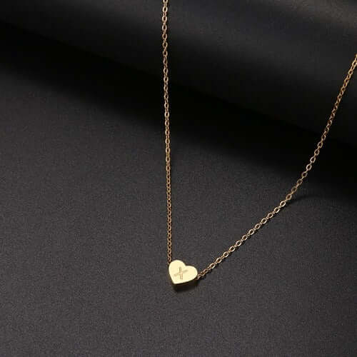 LN009:Hip-Hop Style Classic Heart Letter Pendet Neckalce For Women and Men