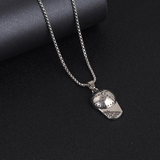 HN074:Hip-Hop Style Necklace,Baseball Cap Pendent Necklace For Women And Men