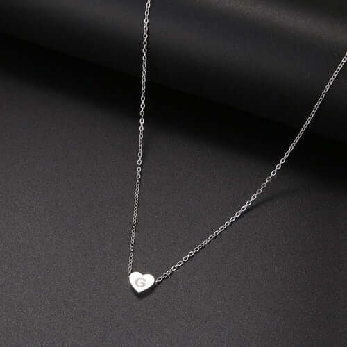 LN009:Hip-Hop Style Classic Heart Letter Pendet Neckalce For Women and Men